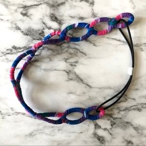 Vintage Urban Outfitters pink and blue headband